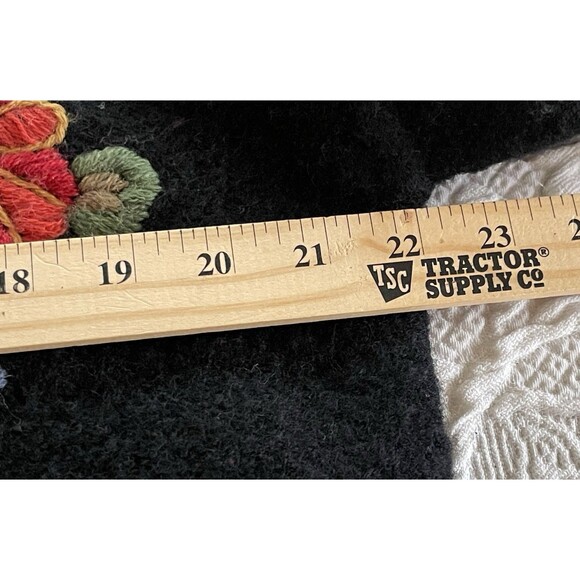 VRIKKE All Over Embroidered Wool Cardigan Sweater Norwegian Irene Haugland Large - Picture 6 of 11